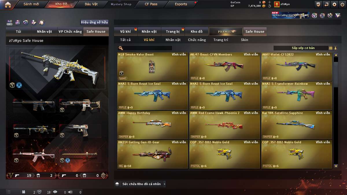 shop acc cf uy tin gia re